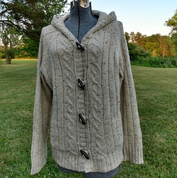 sweater with toggle buttons